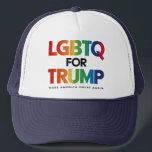 LGBTQ FOR TRUMP GAY LESBIAN FOR TRUMP 2024  TRUCKER HAT<br><div class="desc">LGBTQ FOR TRUMP GAY LESBIAN FOR TRUMP 2024</div>