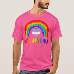 LGBTQ Free Aunt Hugs Gay Pride LGBT Rainbow Mother T-Shirt