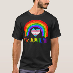 LGBTQ Free Auntie Hugs Gay Pride LGBT Rainbow Moth T-Shirt