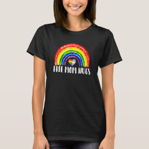 Lgbtq Free Mum Hugs Gay Pride Lgbt Ally Rainbow Mo T-Shirt