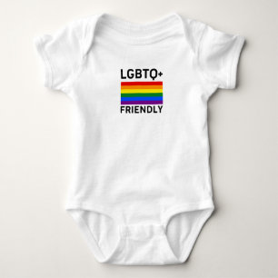 lgbtq friendly pride flag symbol Transsexual gay l Baby Bodysuit
