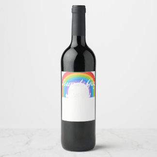 LGBTQ Funny Gay Pride Retro - Sounds Gay I'm In Wine Label