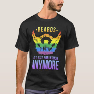 Lgbtq Gay Beard Queer Rainbow T-Shirt