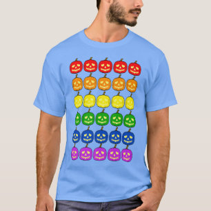 LGBTQ Gay Lesbian Pride Cute Jack O Lantern Pumpki T-Shirt