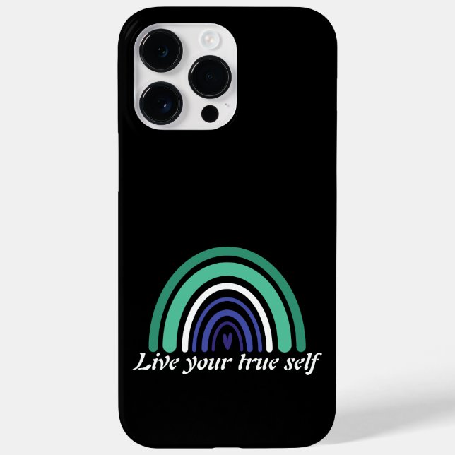 LGBTQ Gay Man Flag: Live your true self Case-Mate iPhone Case (Back)