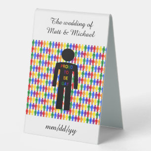 LGBTQ Gay Man Silhouette and Rainbow Men