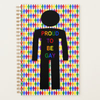 LGBTQ Gay Man Silhouette and Rainbow Men
