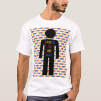 LGBTQ Gay Man Silhouette and Rainbow Men
