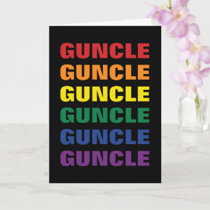 LGBTQ Gay Pride Fun And Funny Gay Uncle Guncle Card