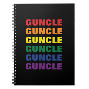 LGBTQ Gay Pride Fun And Funny Gay Uncle Guncle Notebook