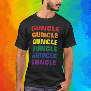 LGBTQ Gay Pride Fun And Funny Gay Uncle Guncle T-Shirt
