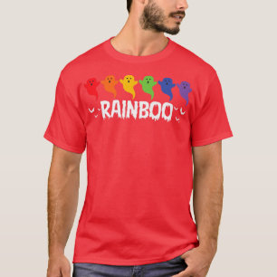 LGBTQ Gay Pride Ghost Rainbow Rainboo Funny Hallow T-Shirt