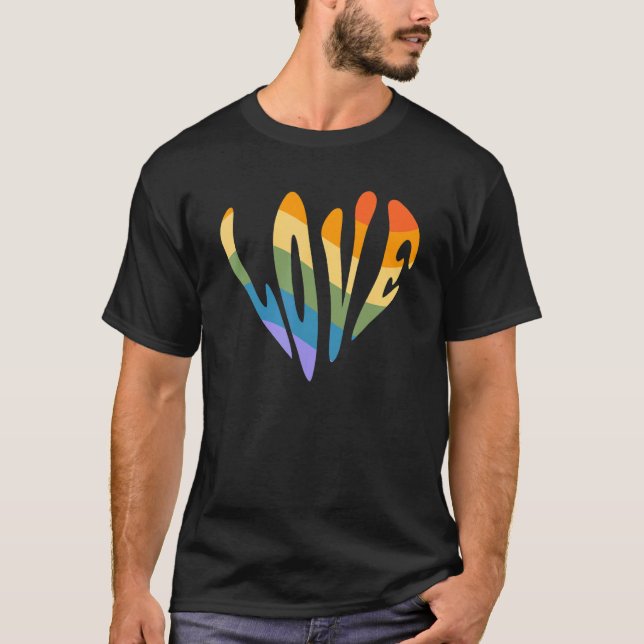 Lgbtq Gay Pride Month Rainbow Love Is Love 49 T-Shirt (Front)
