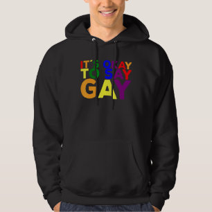 Lgbtq Gay Rights Florida Hey It´s Okay To Say Gay Hoodie