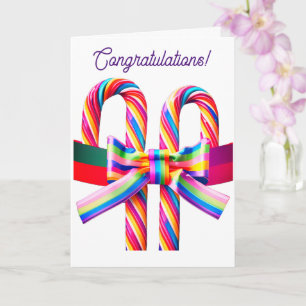 LGBTQ Gay Wedding, 5" x 7" Folded Greeting Card
