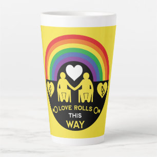 LGBTQ Gay Wheelchair Disability Pride Latte Mug