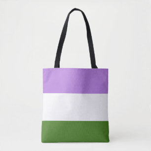 LGBTQ Genderqueer Pride Flag Tote Bag