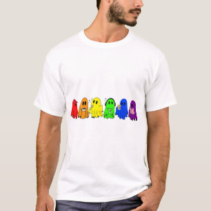 Lgbtq Ghost Lgbt Halloween Ghost Rainbow Gay T-Shirt
