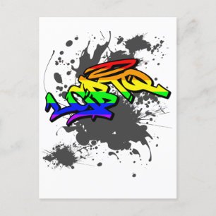 LGBTQ Graffiti   LGBTQ+ Pride Postcard