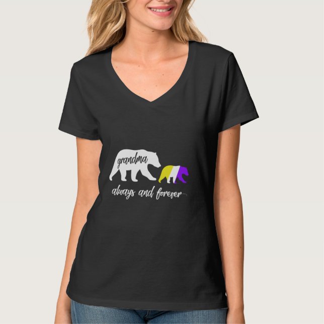 LGBTQ Grandma Bear - Nonbinary T-Shirt (Front)