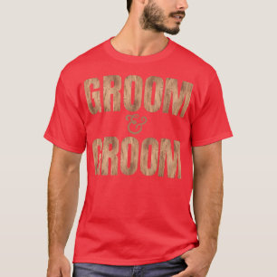 LGBTQ Groom and Groom WeddingMarriage Apparel for T-Shirt
