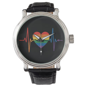 LGBTQ Heartbeats Heart Pride Gay Lesbian Trans Bi Watch