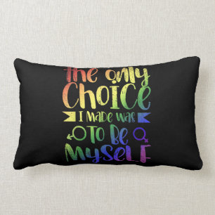 LGBTQ Human Rights Equality Gay Pride Month Gift Lumbar Cushion