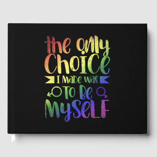 LGBTQ Human Rights Equality Gay Pride Month Gift Q Guest Book