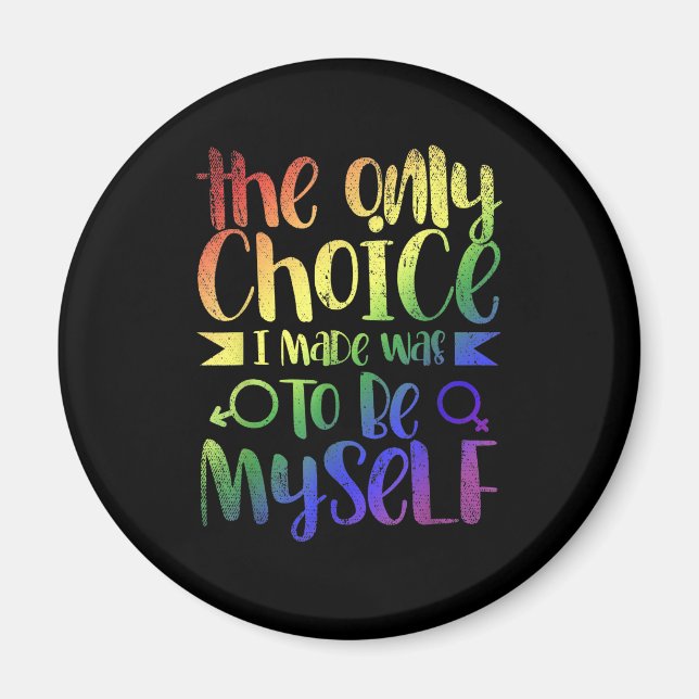 LGBTQ Human Rights Equality Gay Pride Month Gift Q Magnet (Front)