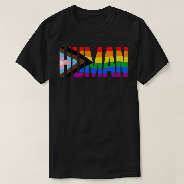 LGBTQ HUMAN T-Shirt (Design Front)