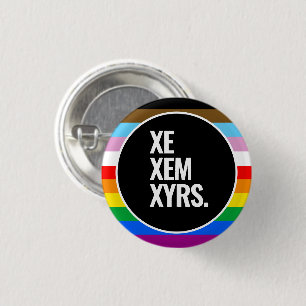 LGBTQ+ Inclusive Pride Flag 3 Cm Round Badge