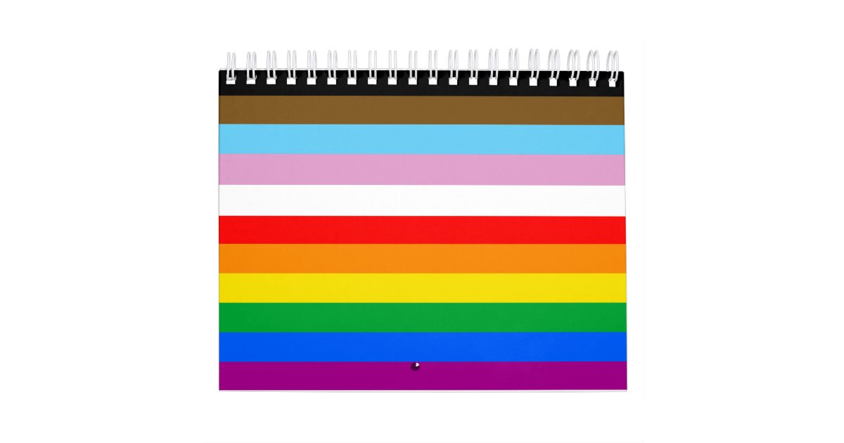 LGBTQ+ INCLUSIVE PRIDE FLAG CALENDAR Zazzle.co.uk