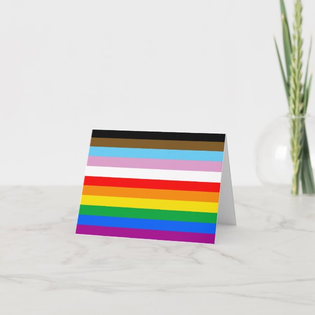 LGBTQ+ INCLUSIVE PRIDE FLAG CARD (Front)