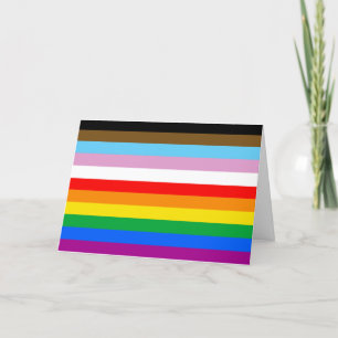 LGBTQ+ INCLUSIVE PRIDE FLAG HOLIDAY CARD