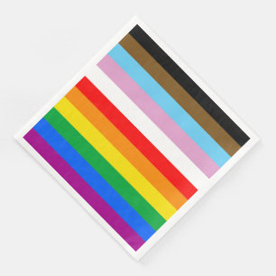 LGBTQ+ INCLUSIVE PRIDE FLAG NAPKIN