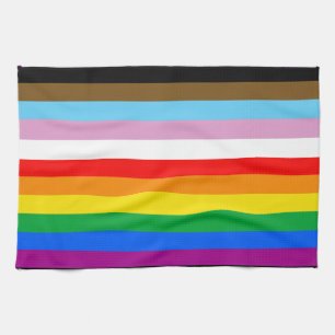 LGBTQ+ INCLUSIVE PRIDE FLAG TEA TOWEL