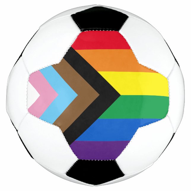 Lgbtq Inclusive rainbow diversity gay pride flag Football (Front)