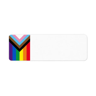 Lgbtq inclusive rainbow gay pride flag blank white