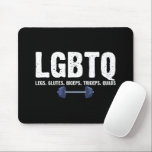 LGBTQ Legs Glutes Biceps Triceps Quads Gym Lover Mouse Mat<br><div class="desc">LGBTQ Legs Glutes Biceps Triceps Quads Gym Lover</div>