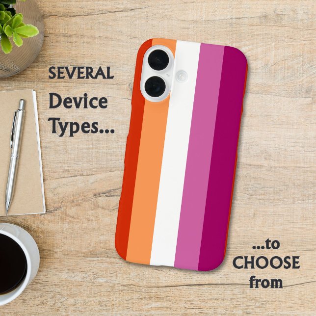 LGBTQ+ Lesbian Flag Stripes Pride -  (Creator Uploaded)