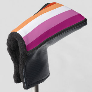LGBTQ+ Lesbian Flag Stripes Pride Golf -  Head Cover