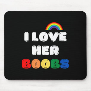 Lgbtq+ Lesbian Matching Couples Compliment I Love Mouse Mat