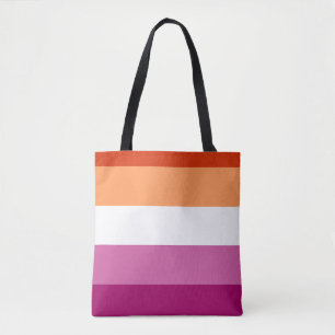 LGBTQ Lesbian Pride Flag Tote Bag
