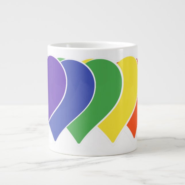 LGBTQ+ LGBTQ Gay Pride Equality Trans Transgender Large Coffee Mug (Front)