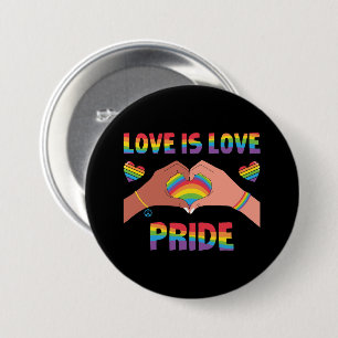 LGBTQ - Love Is Love - Pride 7.5 Cm Round Badge