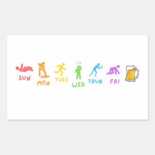 Lgbtq make it to fiday rectangular sticker