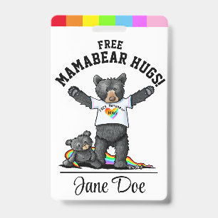 LGBTQ+ Mama Bear HUGS ID Badge