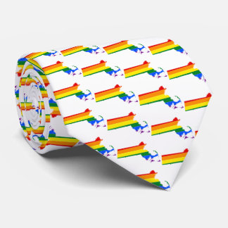 LGBTQ MASSACHUSETTS PRIDE TIE