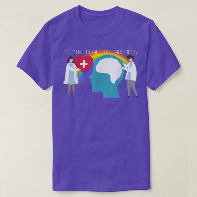 Lgbtq Mental Health Awareness3003 1338  T-Shirt (Design Front)