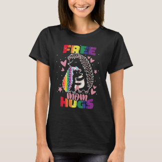 LGBTQ Mom Pride Month Free Mom Hugs T-Shirt